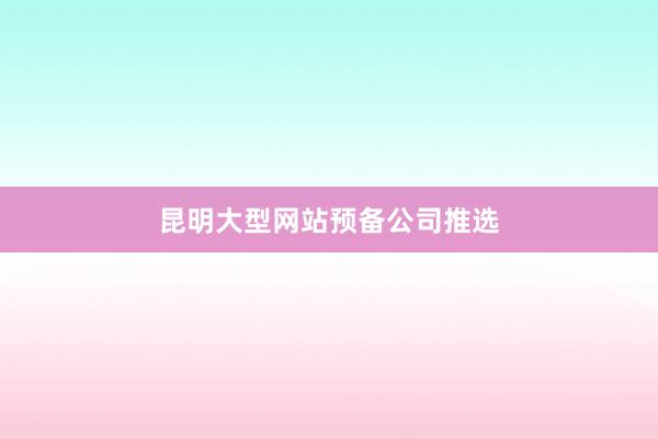 昆明大型网站预备公司推选